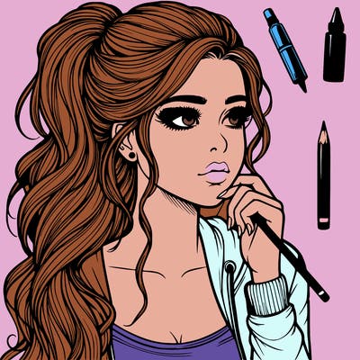 realistic teenage pretty