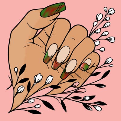 nails with french tip