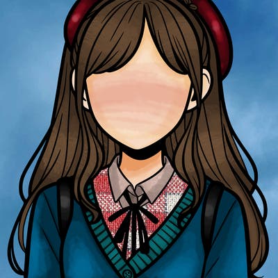 faceless preppy girl