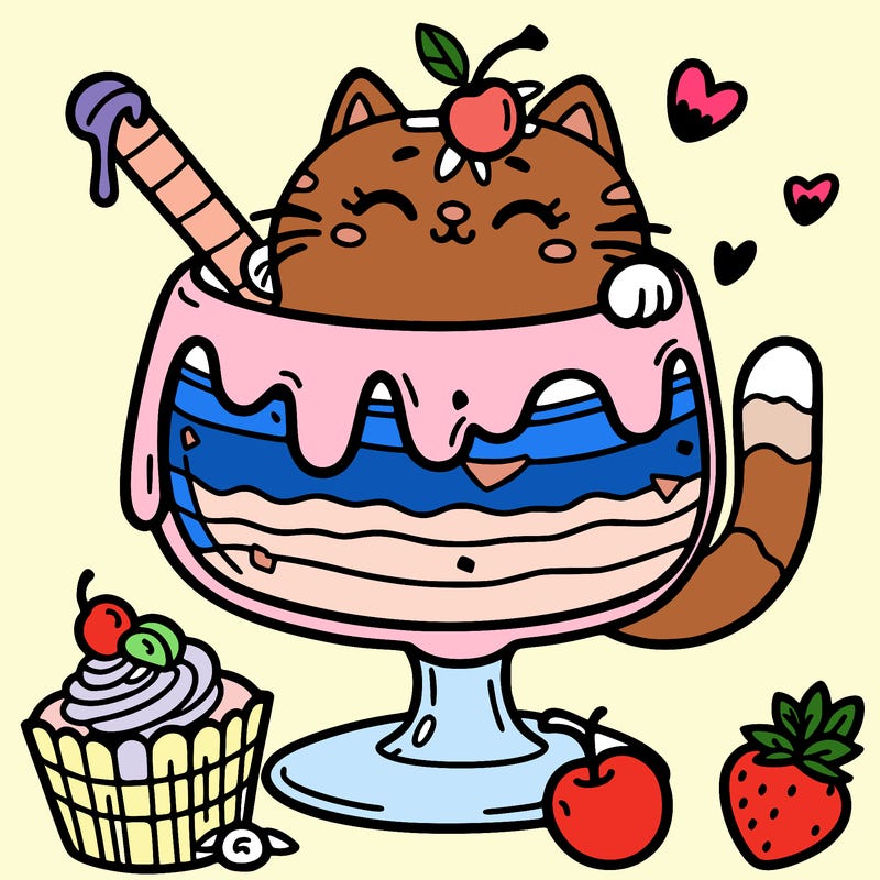 dessert cat