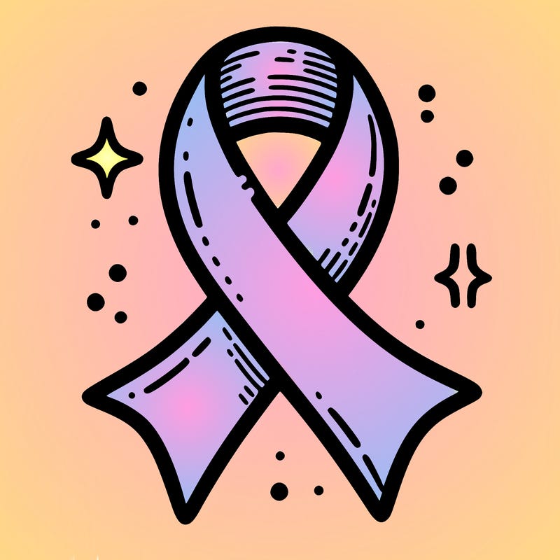 ribbon symbol of national breast cancer awareness month