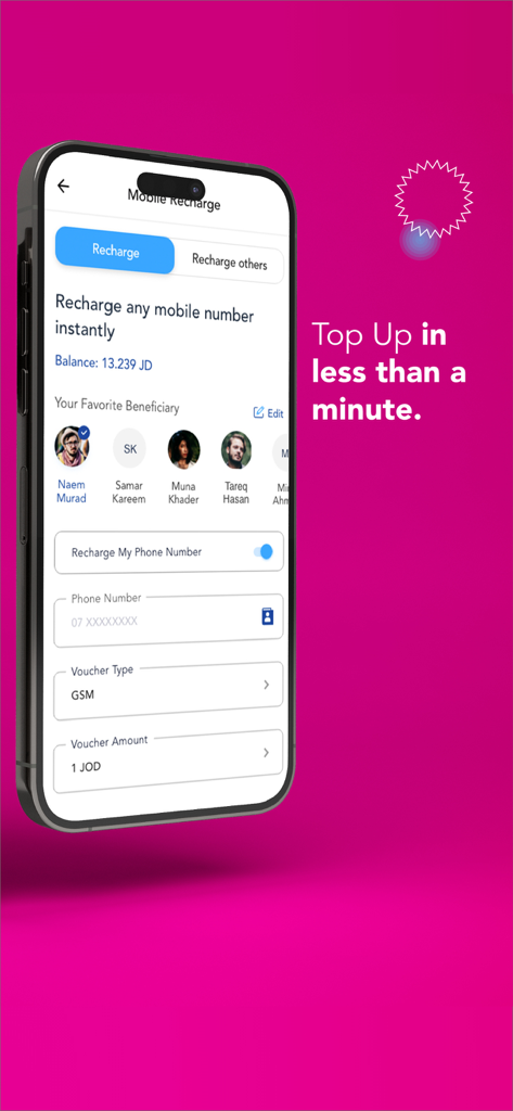 Zain Cash Jordan - Zain Cash Jordan mobile recharge interface for topping up phone credit instantly