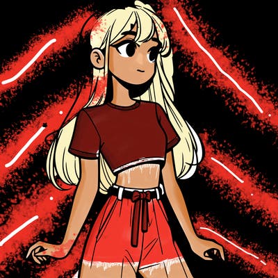 girl in a cute crop top