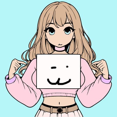 girl holding a blank sign in a long sleeve crop top