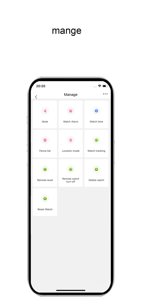 Kiddo Connect - Management interface of Kiddo Connect app with parental control settings
