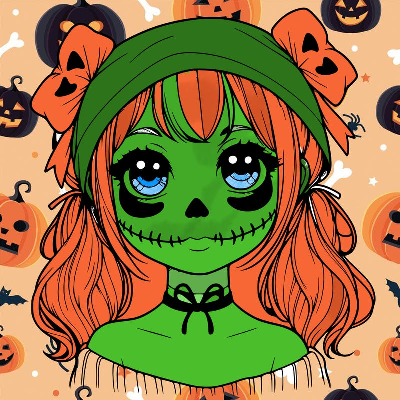 realistic girl halloween