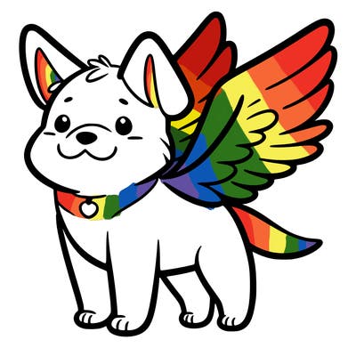 dog with wings