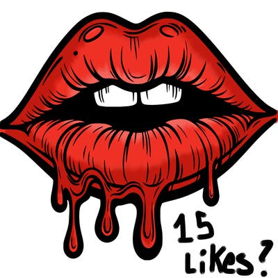 lips that look realistic and drip