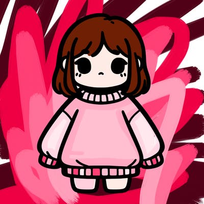 girl with a baggy sweatshirt