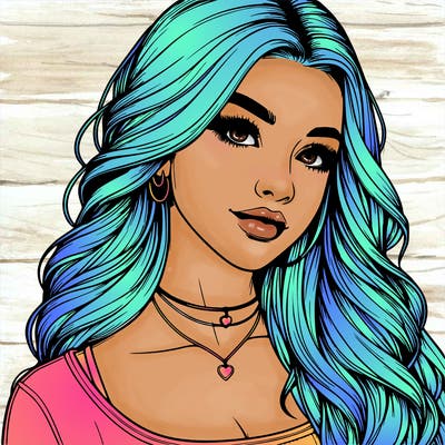 detailed realistic girl