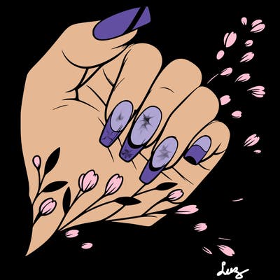 nails with french tip