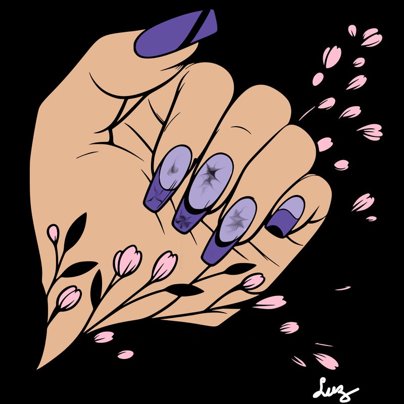 nails with french tip