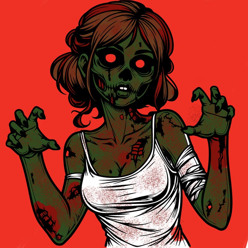 realistic zombie girl