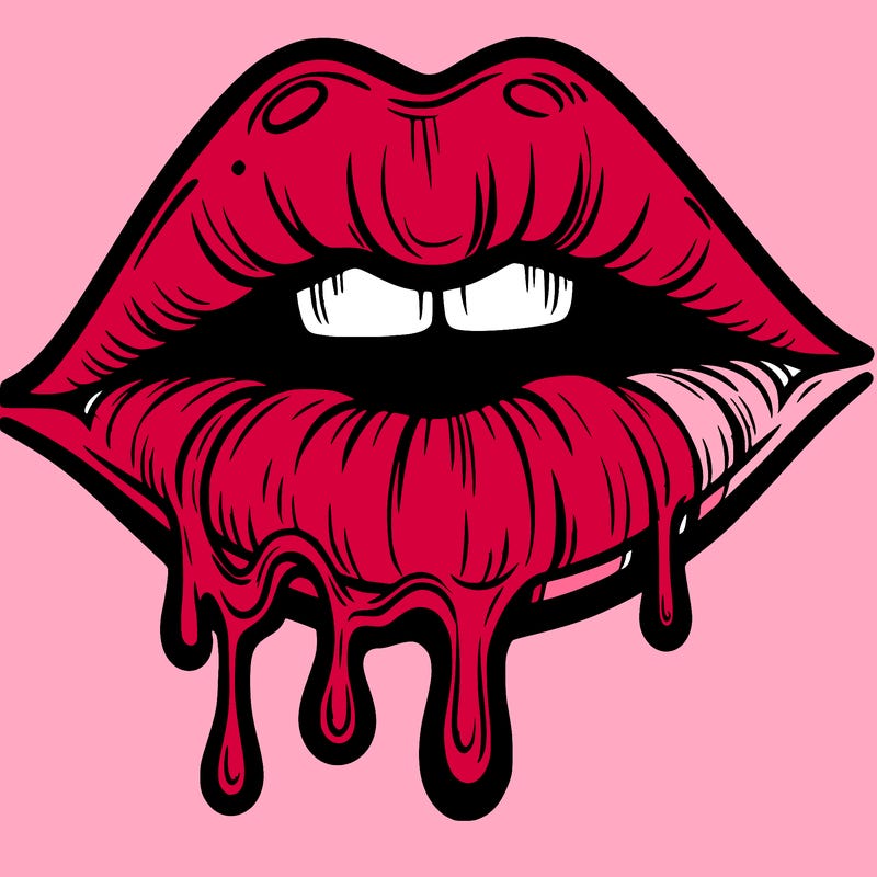 lips that look realistic and drip
