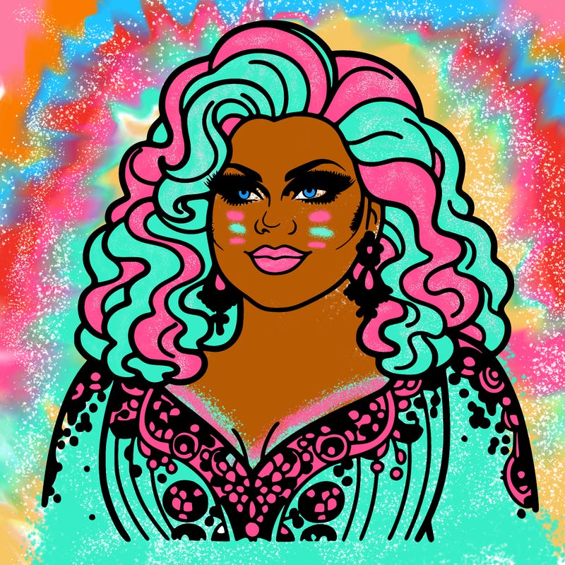 realistic plus size drag queen