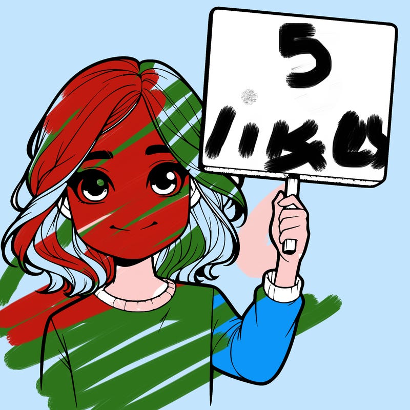 realistic girl holding up a sign