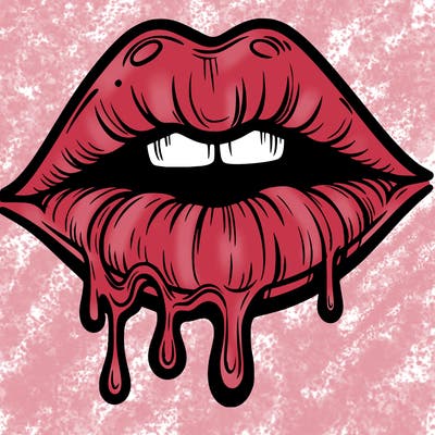 lips that look realistic and drip