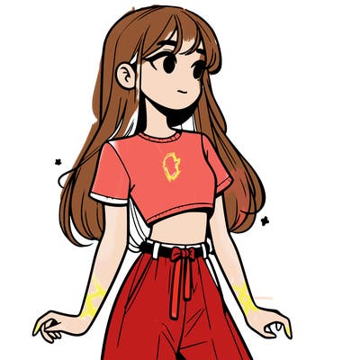 girl in a cute crop top