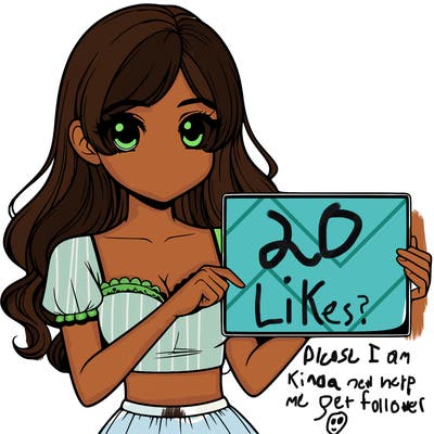 realistic pretty girl holding blank sign