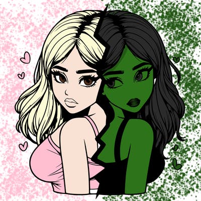 realistic girl split