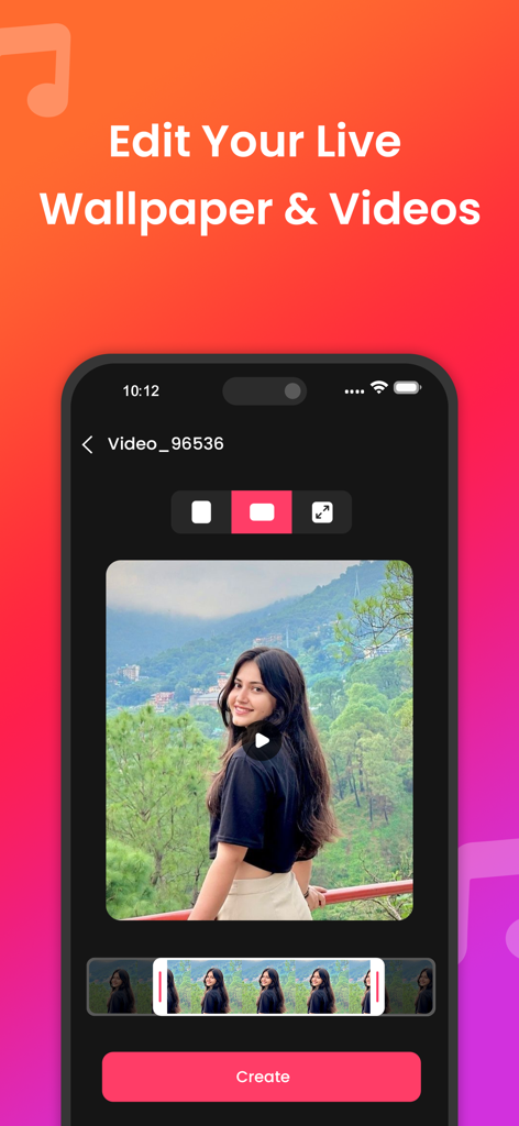 MP3 Cutter ‣ Ringtone Maker - Interface for editing videos and live wallpapers to create personalized ringtones