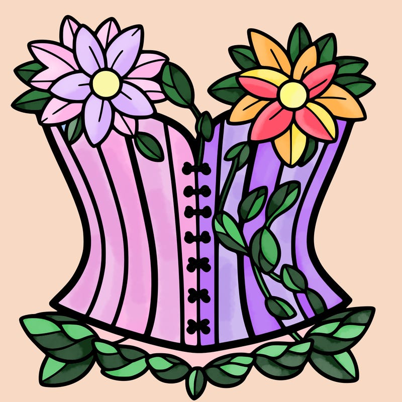 flower corset