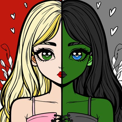 realistic girl split