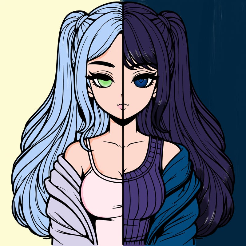 realistic girl split