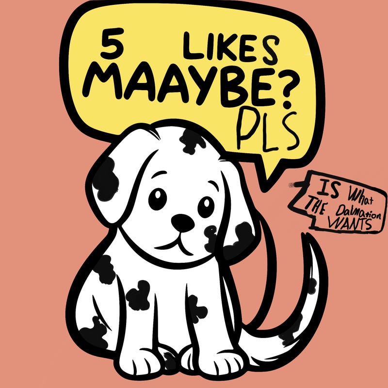 a puppy that says 5 like maybe