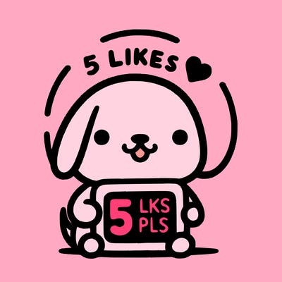 cute dog saying 5 likes pls