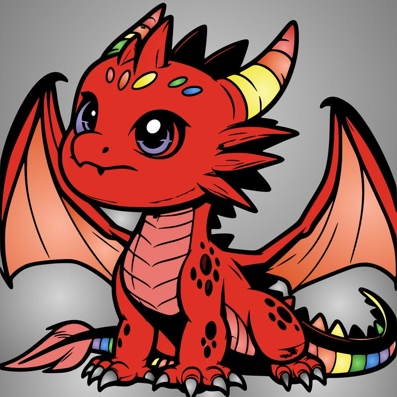 fierce baby night dragon