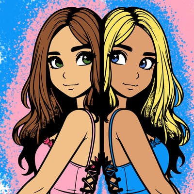 a realistic girl split