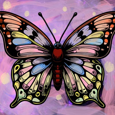 realistic butterfly