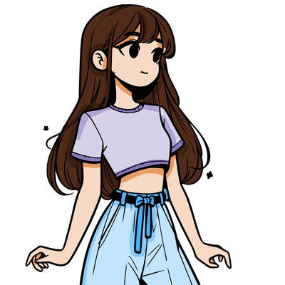 girl in a cute crop top