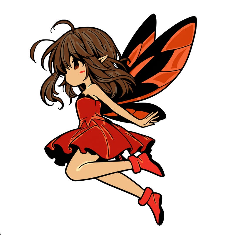 manga fairy flying