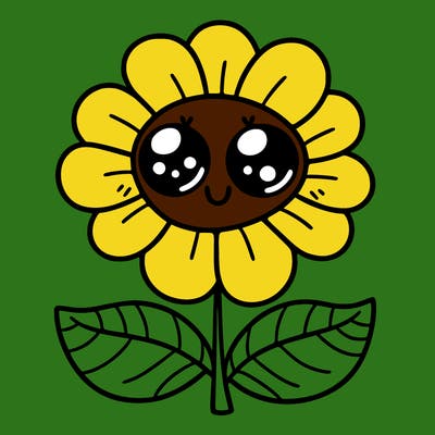 flower with eyes