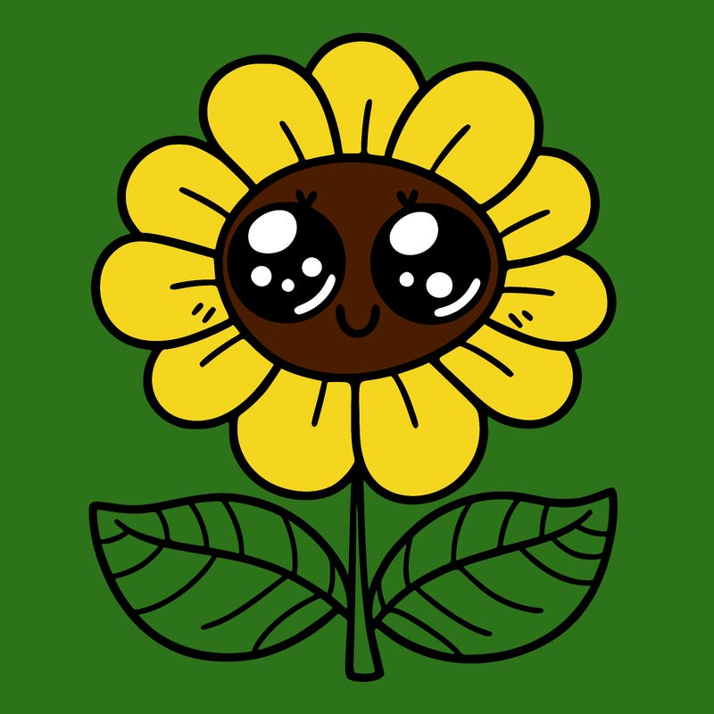 flower with eyes
