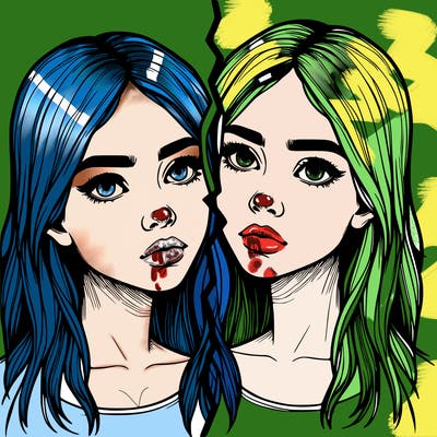 realistic girl split