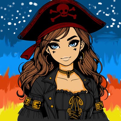 realistic pirate girl