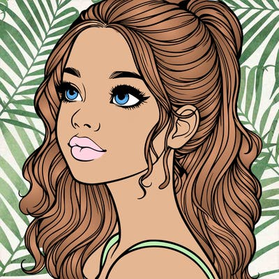 beautiful realistic girl