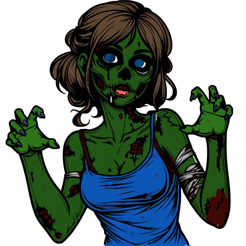 realistic zombie girl