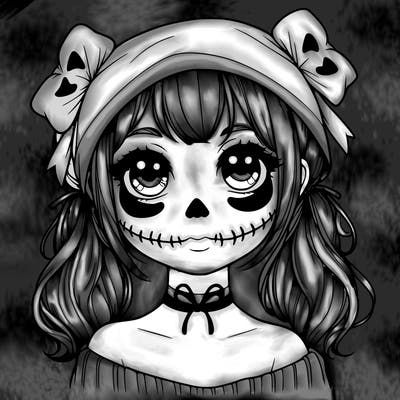 realistic girl halloween
