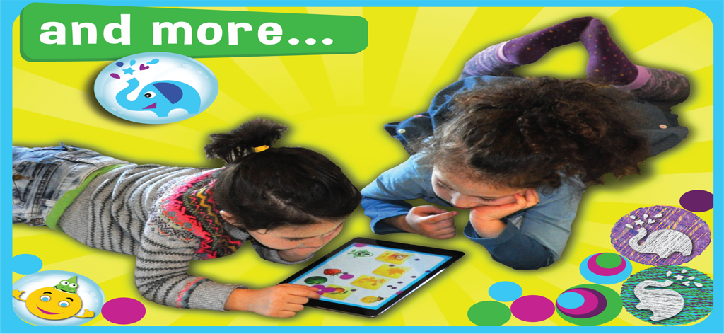 Language Therapy for Kids–MITA - Two children playing educational games on a tablet using the MITA language therapy app