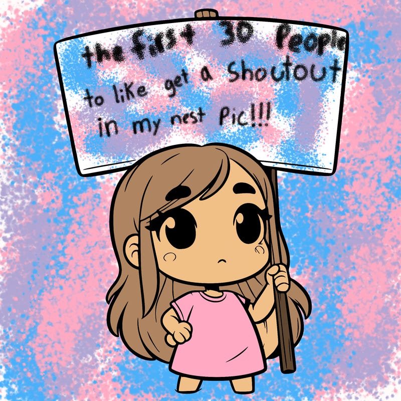 girl with blank sign