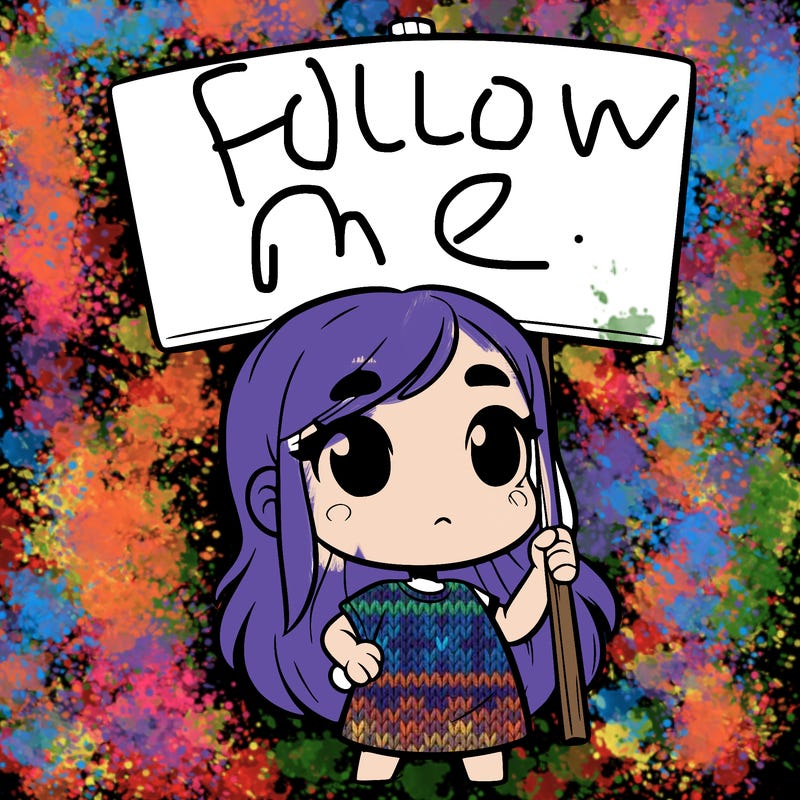 girl with blank sign