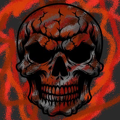 scary skull