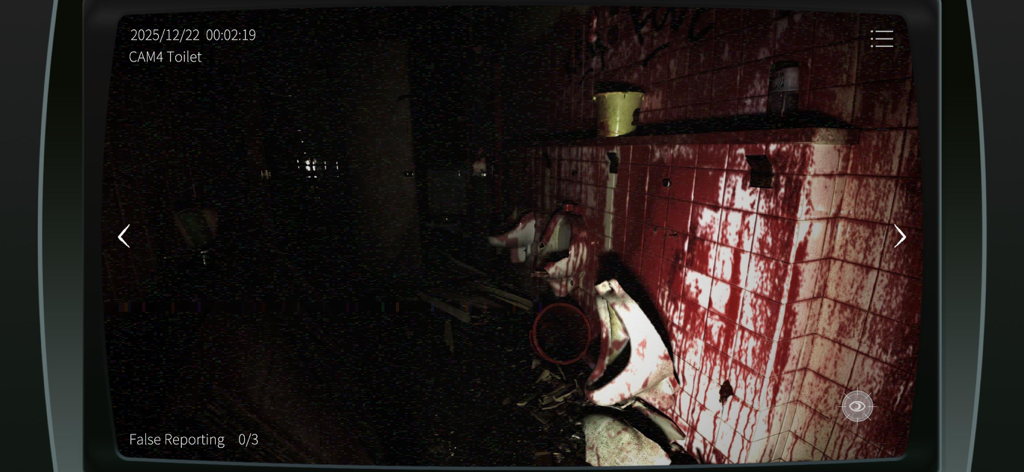 CCTV surveillance of a blood stained toilet anomaly