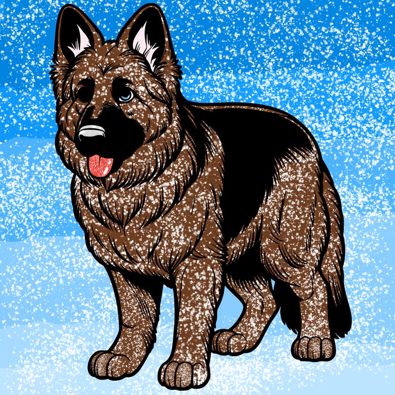 realistic german shepard dog