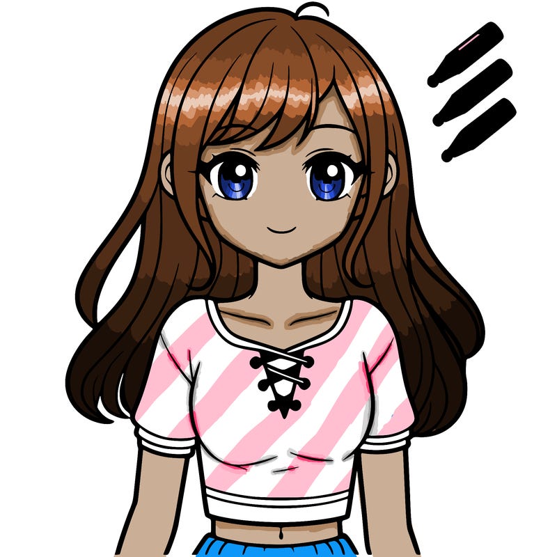 a girl wearing a top shirt