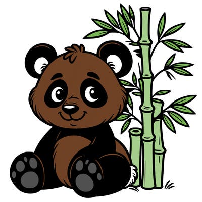 a panda bamboo